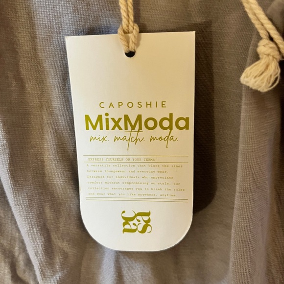 Mix Moda tunic dress. Cafe air lair color. Super soft and stretchy. Great staple - Picture 3 of 4